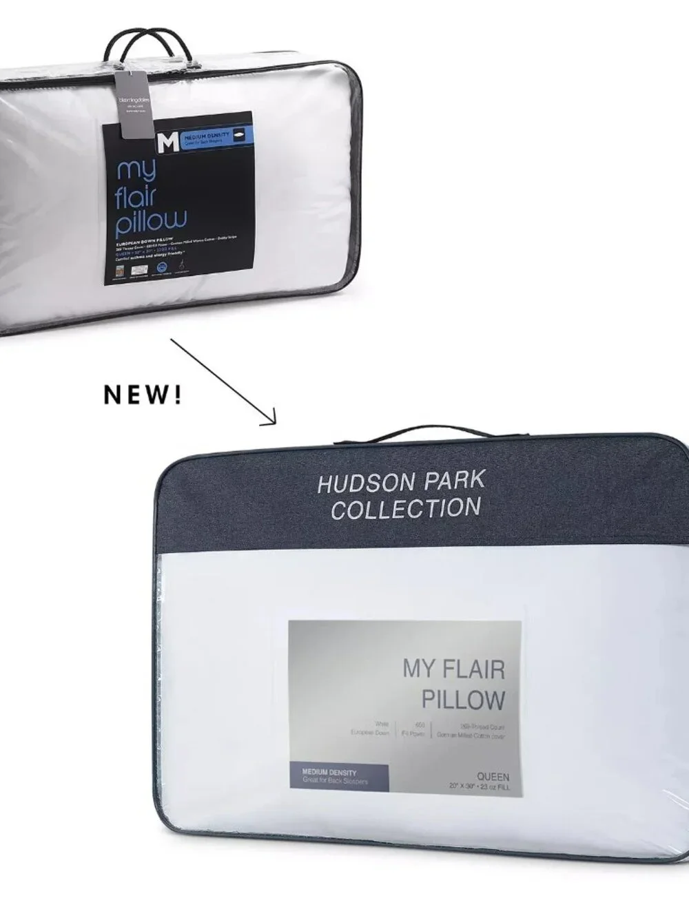 Hudson Park Collection My Primaloft Standard Firm Down Alternative Pillow - NWT